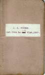 J.A. Widner Lumber Account Book