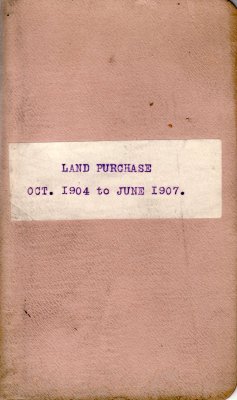 Henry K. Gustin's Land Purchase Record Book