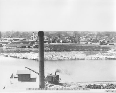 Above the Second Avenue Bridge on the Thunder Bay River in Alpena, Michigan