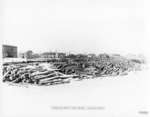 Logs for Island Mill in the Thunder Bay River