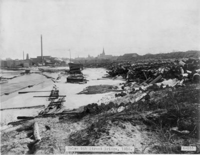 Thunder Bay River Bank Below Ninth Street Bridge