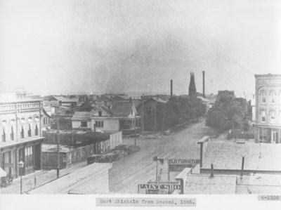 Looking Down Chisholm Street Toward Thunder Bay