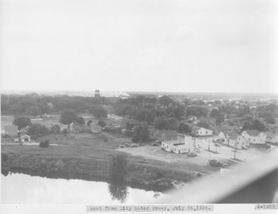 Looking West Along Ninth Street, Alpena, Michigan