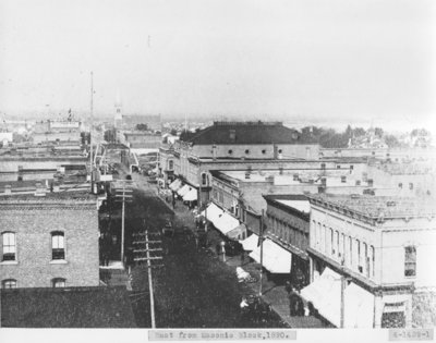 East from Masonic Block, 1890