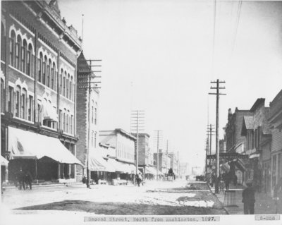 Second Street, North from Washington, 1897