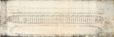 Profile and Decks Plan of EUGENE W. PARGNY, Hull No. 719