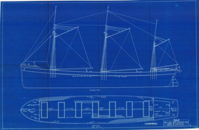 Outboard and Deck Plans of GRAMPIAN