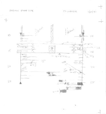 Archaeological Site Plan of Indian River Derrick Barge