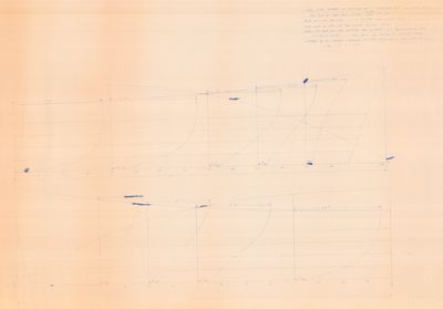 Transom Lines of Mackinaw Boat OZHANISHQUANOQUET (1865)