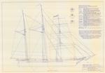Spar & Sail Plan for Barkentine MARY STOCKTON (1853)