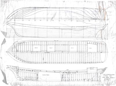 Lines & Construction Plans for Great Lakes Schooner by Jack B. Spicer