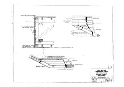 Sheathing Plans for Hull No. 233, Wooden Oil Barge