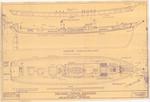Arrangement Drawing of Two-mast Schooner Schooner [British Coaster]