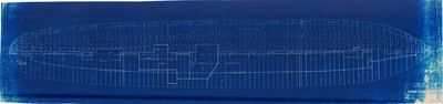 Beam and Plating Plan of S.S. ALABAMA Hull. 36