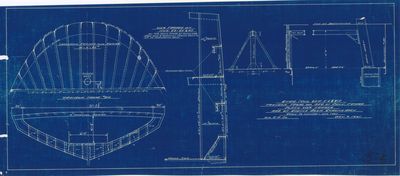 Transom Details of Steamers No. 604-6, 8, and 317