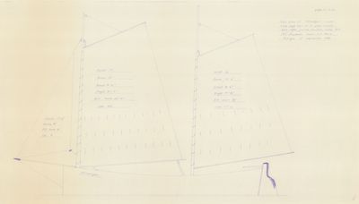 Sail Plan of STRANGER by R.C. Swanson