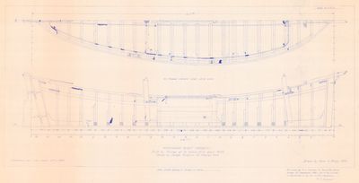 Framing Plans of Mackinaw Boat WABESI (1845)