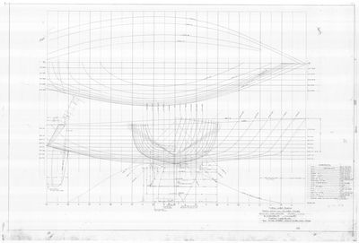 Hull Lines Plan for Tartan 29.25' LWL Cruiser/Racer (1989)