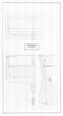 Details of Stern Framing for Schooner BERMUDA (1860)