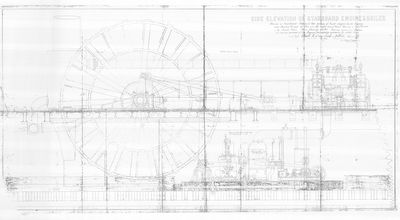 Side Elevation of Starboard Engine & Boiler (1889)