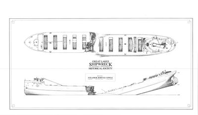 Archaeological Site Plan of STR. JOHN B. COWLE (1902)