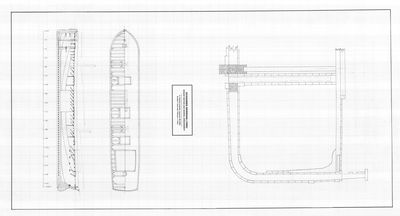 Midship Section and General Arrangement of Schooner BERMUDA (1860)