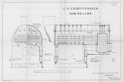 Boiler Layout and Details for U.S. Light-Vessels Nos. 82 and 89