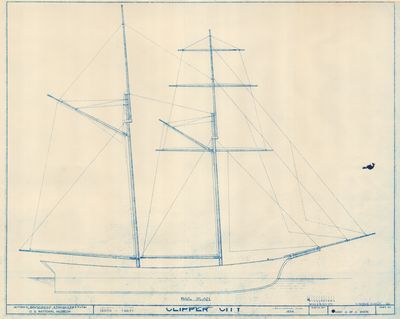 Sail Plan for CLIPPER CITY (1854)