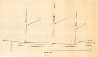 Outboard Profile of GALETEA (1882)