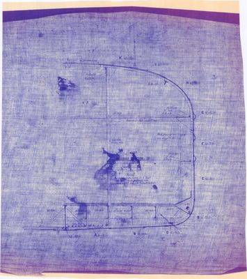 Midship Section for Steam Barges Nos. 119, 120 & 121