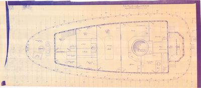 Cabin Plan for Steam Barges 119, 120, 121