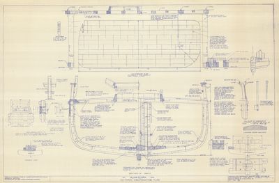 Sectional Construction Plans for Schooner ALVIN CLARK (1846)