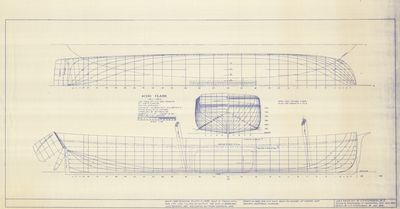 Hull Lines and Body Plan for Schooner ALVIN CLARK (1846)