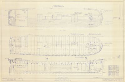 General Construction Plan for Schooner ALVIN CLARK (1846)