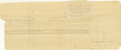 General Arrangement for Schooner Challenge (1852)