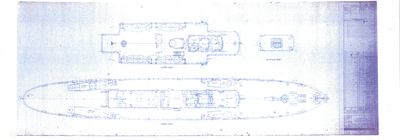 Joiner Plans of Saloon & Upper Decks for DELPHINE (1921)