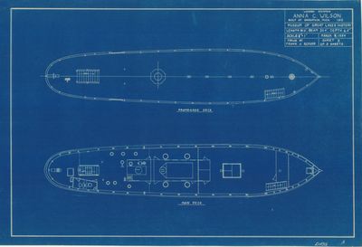 Main and Promenade Deck Arrangement for ANNA C. WILSON (1912)