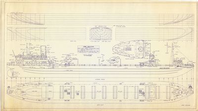 General Construction Plans for Whaleback JOHN ERICSSON (1896)