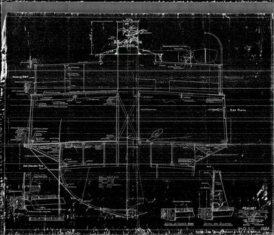 Mid-Ship Section for Ferry CHIPPEWA (1900)