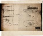 Proposed Great Lakes Engineering Works Plans for Ferry Steamer (1913) [3 Sheets]