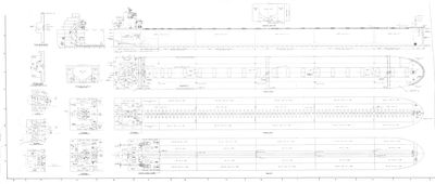 Outboard Profile and Deck Plans for EDGAR B. SPEER (1980)