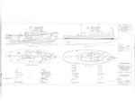 General Arrangement of Inboard & Outboard Profile for 45' Steel Motor Tender