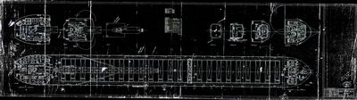 General Arrangement Upper Decks for ALGOSOO (1974) [Hull No. 206]