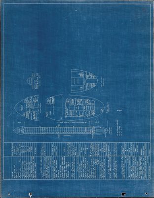 Hold Plan for GEORGE G. CRAWFORD (nee LE GRANDS DE GRAFF, 1907)