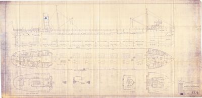 General Arrangement for AMOCO WISCONSIN [nee SEUBERT, EDWARD G. (1930)]