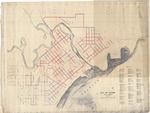 Water Main Addition Map for the City of Alpena, State of Michigan 1944