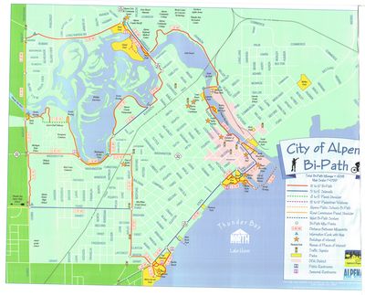 City of Alpena Bi-Path Map, 2005