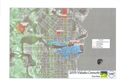 2005 Walkable Community - Core Area Map, City of Alpena