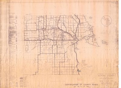 General Highway Map of Alpena County (1940)