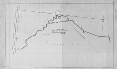 Sketch Showing Present Shoreline in FRL. Section 10 - T30   N R8 E (1947)